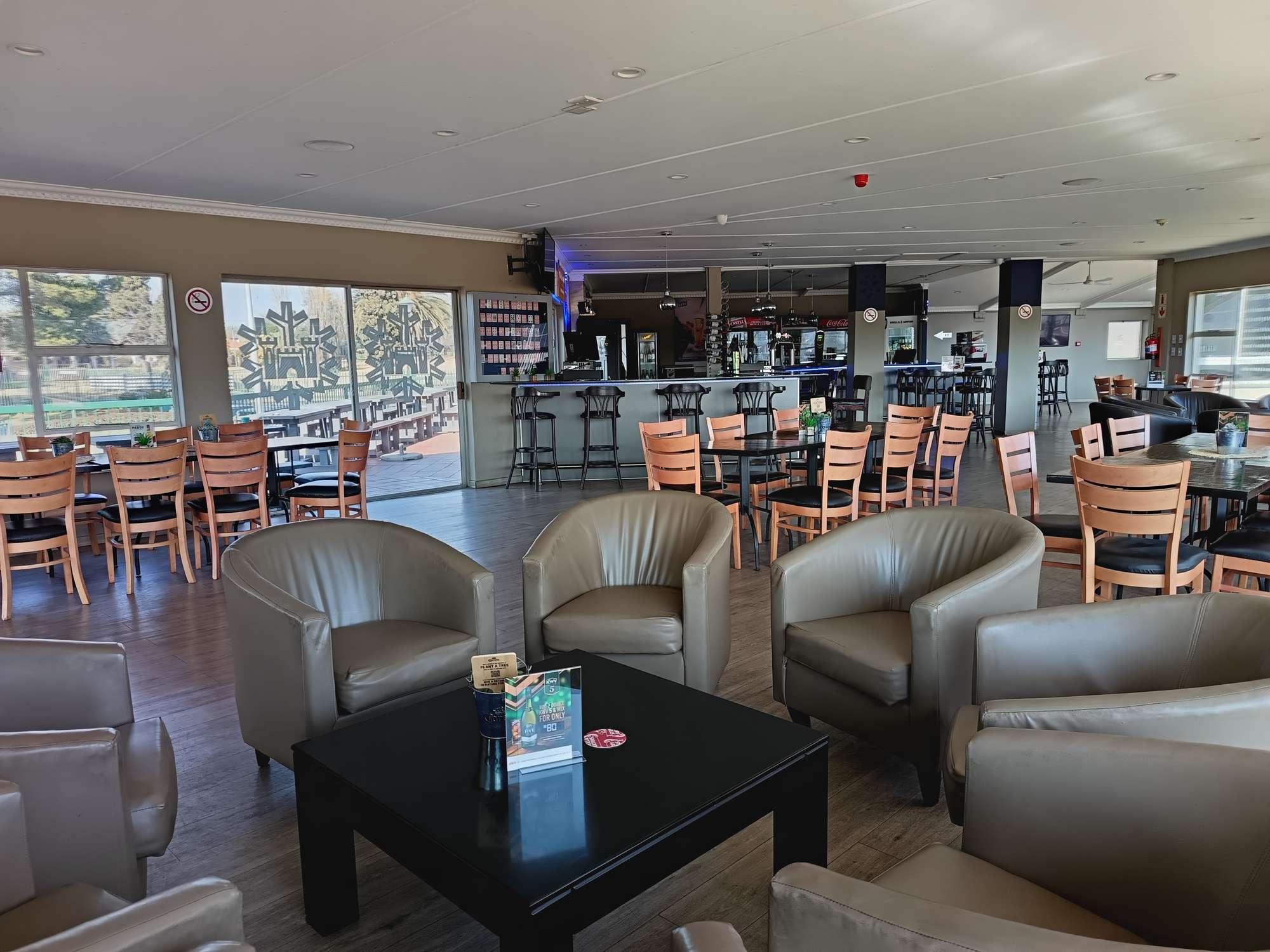The clubhouse lounge at The Lake Club Benoni